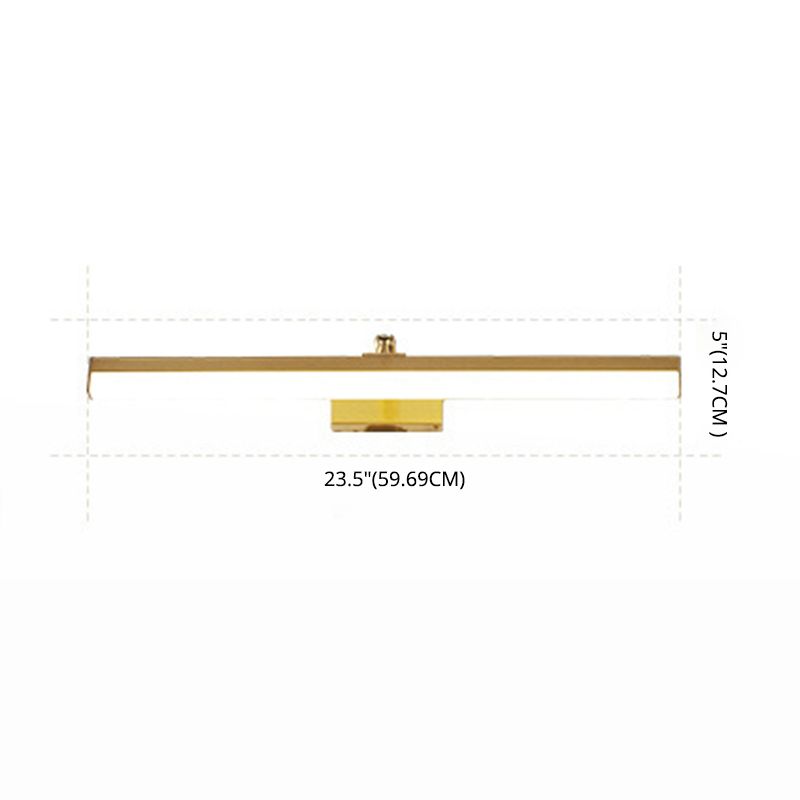 Modern Minimalist Style Linear LED Bathroom Vanity Light Fixtures Acrylic Vanity Wall Light Fixtures