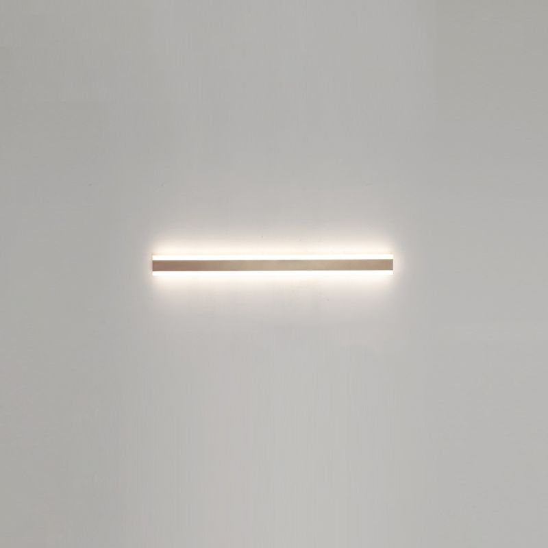 Linearer Schatten Metall Wandleuchte moderne Stil 1 Lichtwandhalterung Beleuchtung in Gold