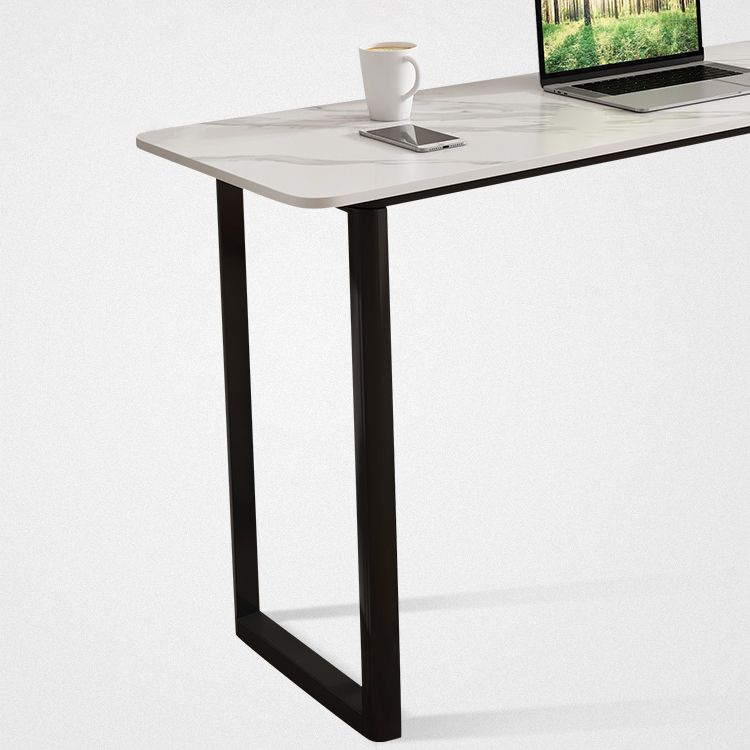 Metal and Slate Rectangular Table, Gorgeous Style Home Minimalist Balcony Bar Table