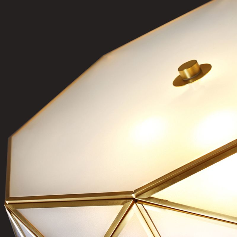 Glass Shaded Ceiling Light Fixture Modern LED Ceiling Flush Mount