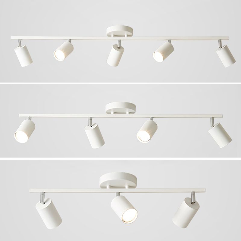 Metal Track Pendant Lighting Super Bright Modern minimalist Style Surface Mounted Spotlight for Home Living Room TV Backdrop