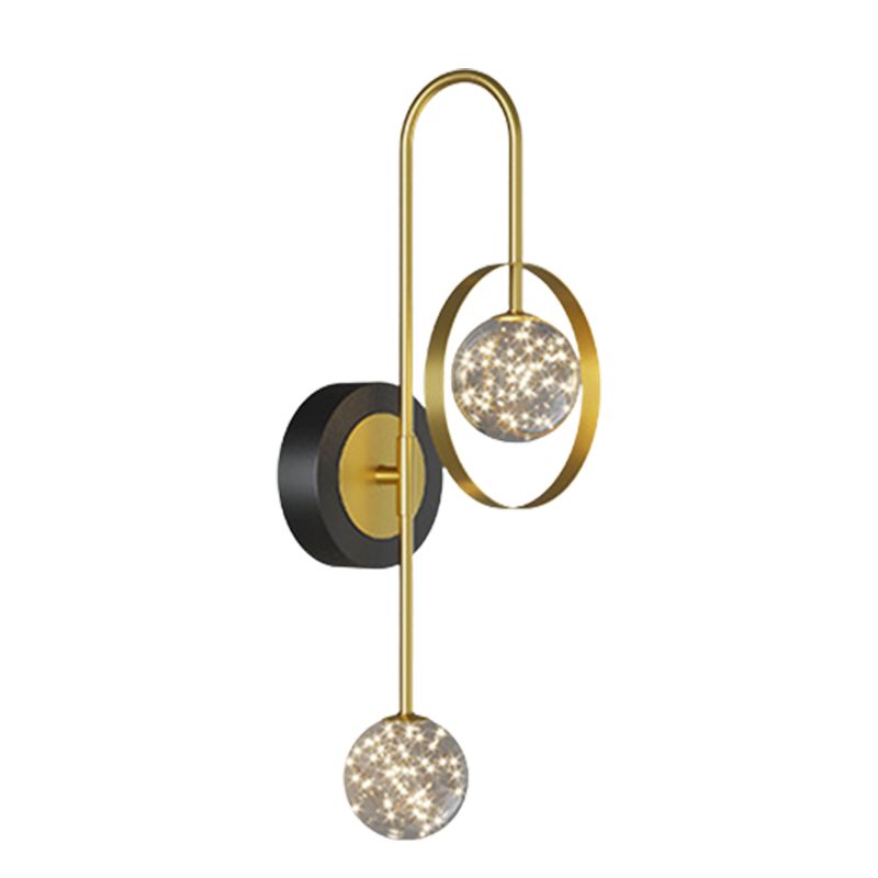 Modern Unique Shape Wall Mount Light Fixture Wall Light Sconce in Gold for Dining Room