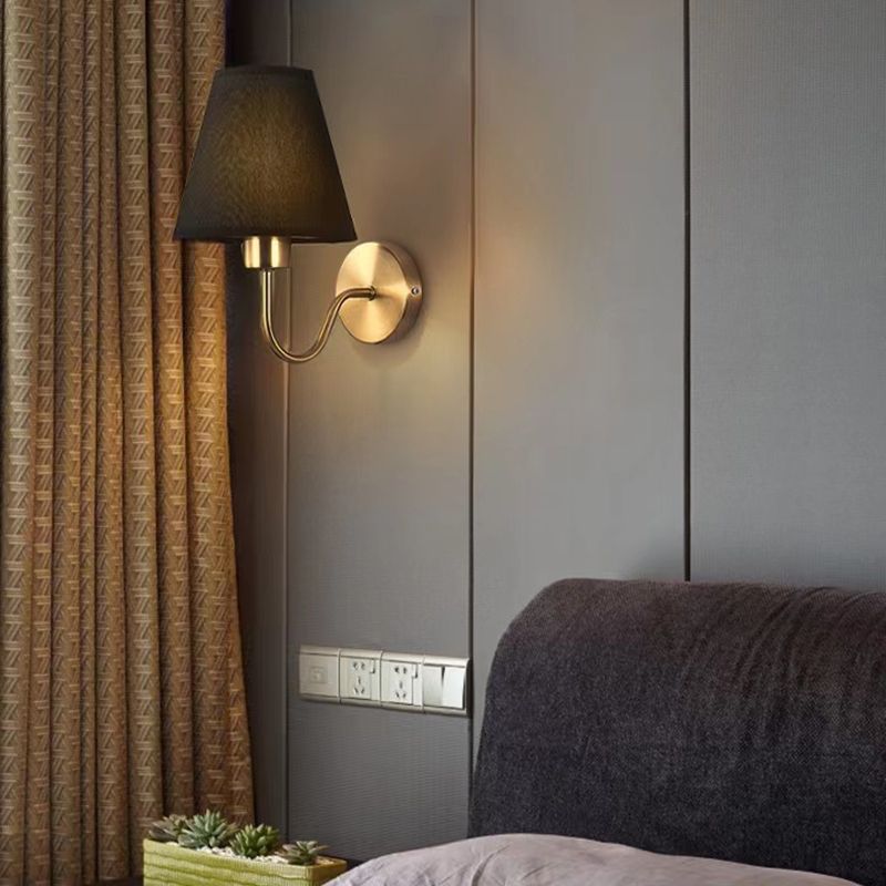 Modernism Wall Sconce Fabric Shade Sconce Lighting for Living Room
