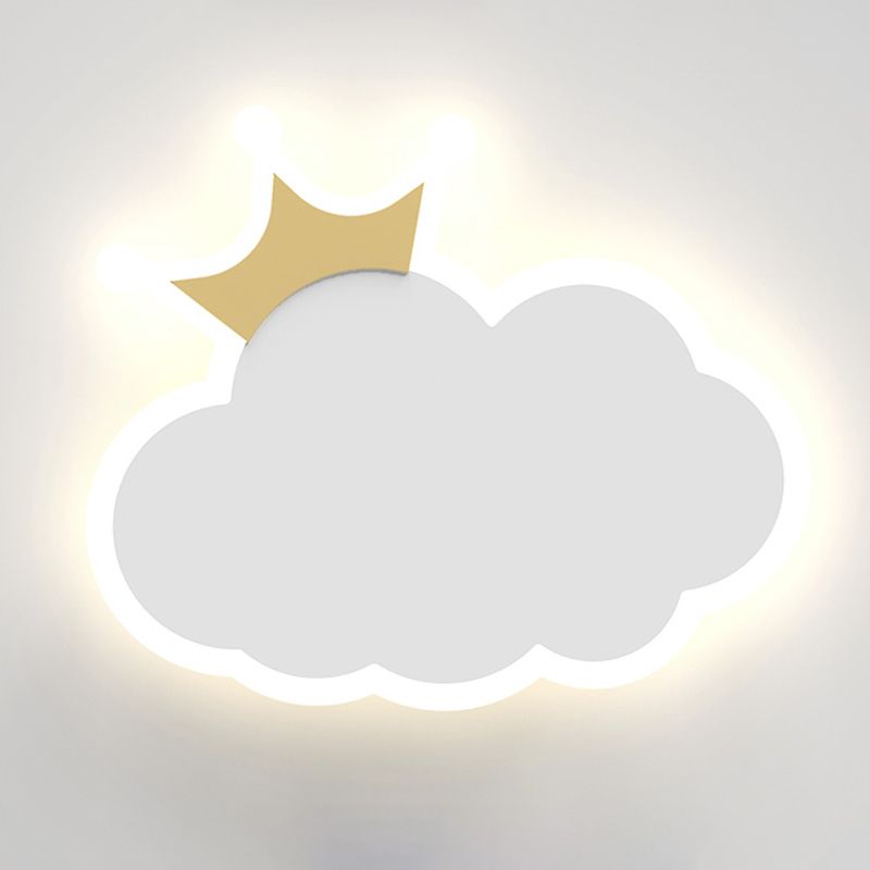 Metal Wall Sconce Lighting Kids Style LED Wall Mounted Lighting