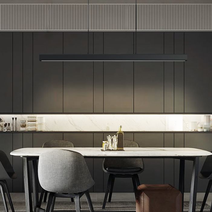 Metal Linear Island Lighting Chandelier Lighting Fixtures Modern Chandelier