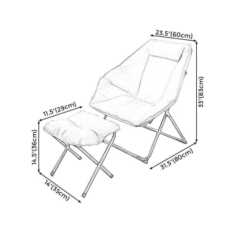 Velvet Chair 21.65" L X 27.55" W X 32.67" H Accent Room Chair