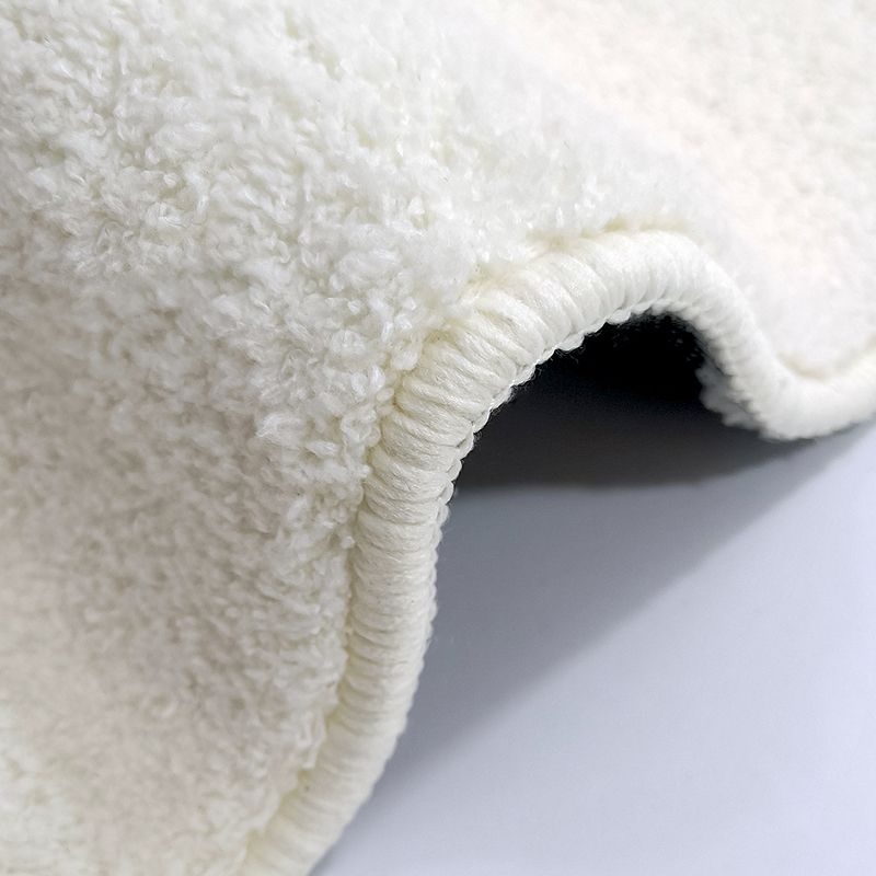 Beige Tone Rug Rectangle Shape Living Room Polyester Washable Area Rug