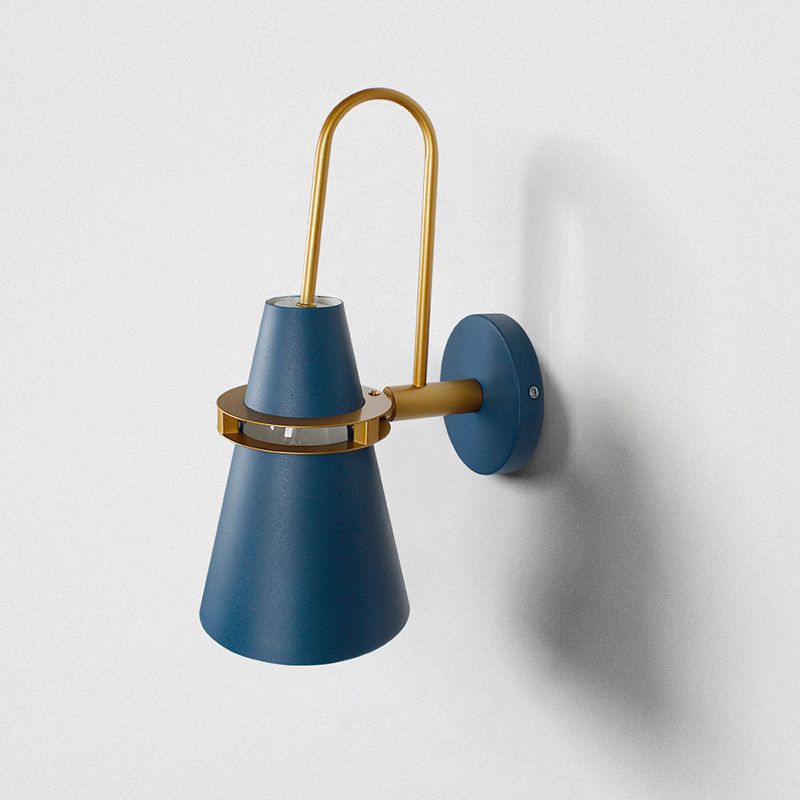 Cone Shape Metal Vanity Lamp Industrial Style 1 Light Vanity Light Fixture