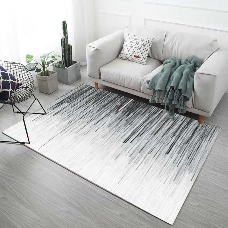 Minimalistic Modern Indoor Rug Multicolor Geometric Rug Non-Slip Stain Resistant Machine Washable Rug for Home Decoration