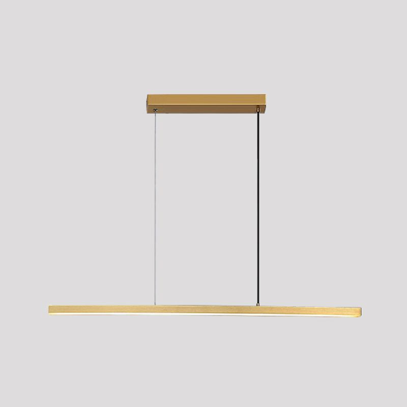 Moderner Stil Rechteckinsel Island LED LED Einfache Kronleuchterleuchte für Esszimmer