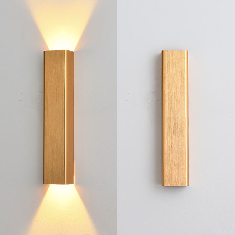 Square Shade Metal Murce Galce Modern Style 2 LICTES ÉCLAIRAGE MURD