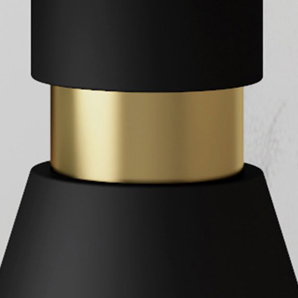 Metal Contemporary Round Dining Table Sintered Stone Top Table with Black Pedestal