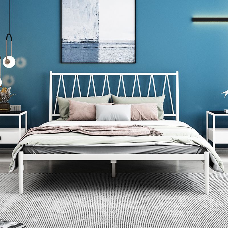 Metal Open-Frame Bed Minimalist Mattress Included Standard Bed