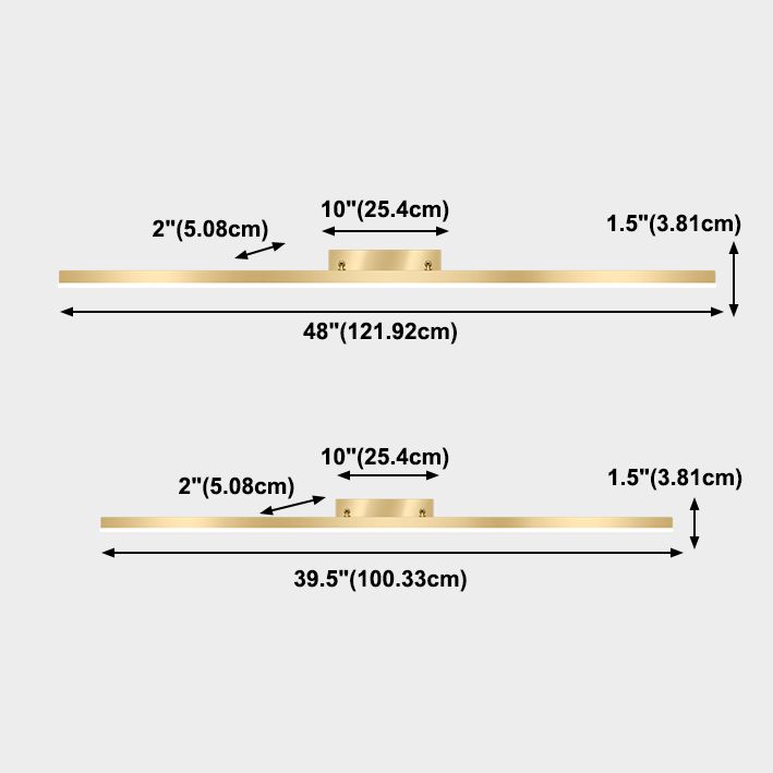 Light Luxury Style Metal Vanity Mirror Light Rectangle Led Vanity Lamp for Shower Room