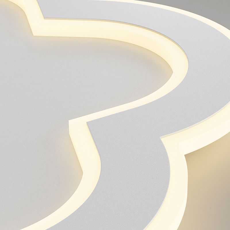 Plafonnier ombragé en métal, plafonnier LED de style moderne