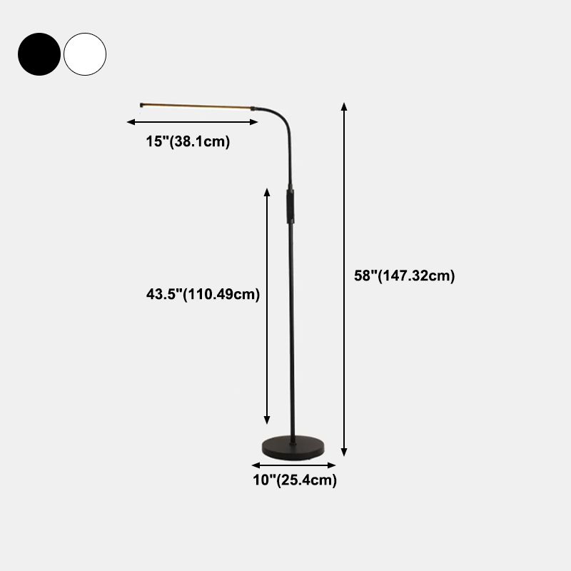 Forme linéaire Métal Light Merme Modern Light Single Floor Lightture