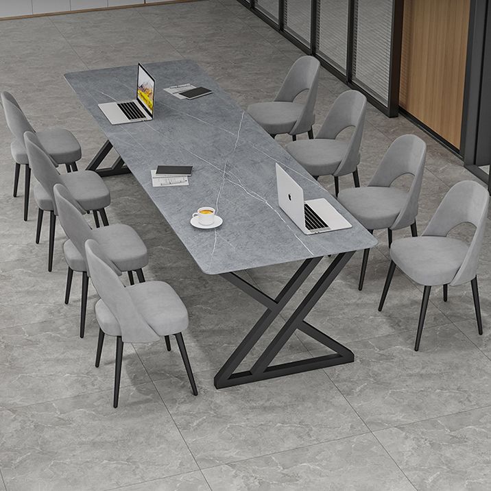 Mesa de comedor rectangular mesa de cena de piedra industrial mesa de cocina para interiores