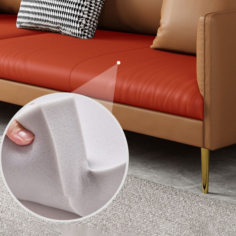 Cushions Sofa 102.36" W x 32.67" D x 33.46" H Square Arm Sofa for Living Room