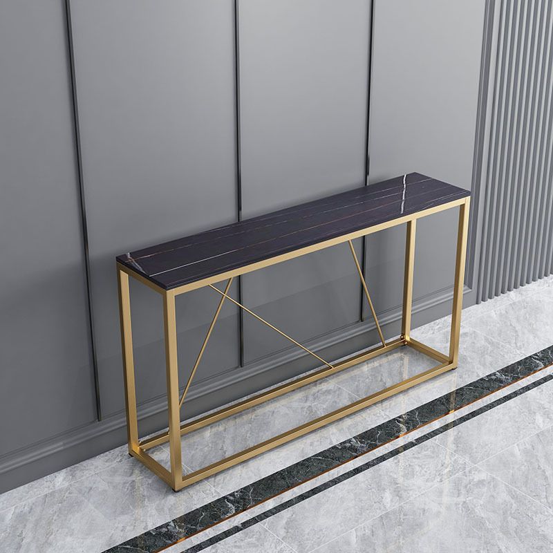 Contemporary Rectangle Console Accent Table Antique Finish Console Sofa Table