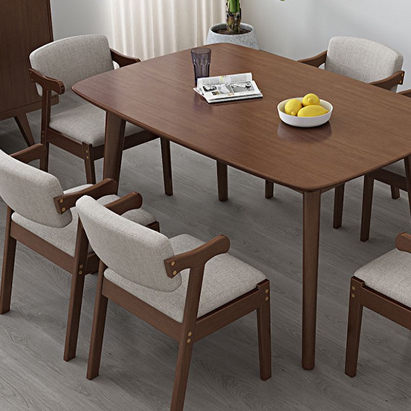 Solid Wood Dining Room Table Modern Dining Table for Kitchen