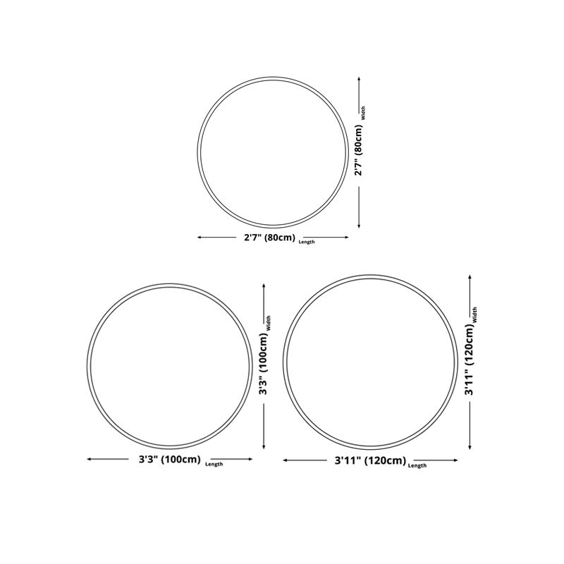 Green Modern Rug Polyester Cactus Area Rug Njon-Slip Backing Rug for Living Room