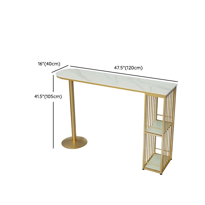 Modern Pub Table Set 1/2/3 Pieces Stone Bar table with Adjustable Stools