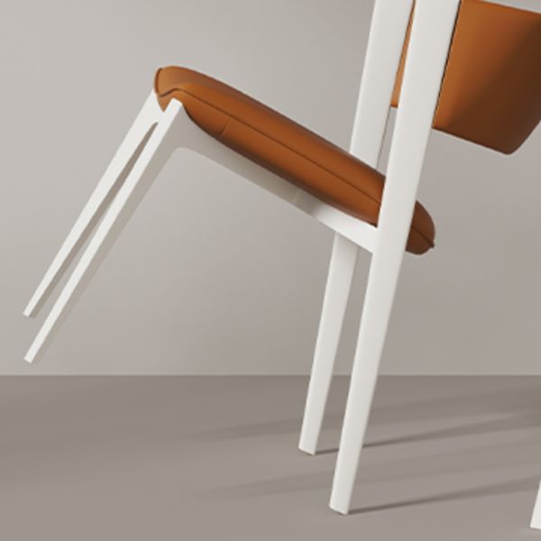 White Legs Modern Open Back Upholstered Dining and Accent Chairs