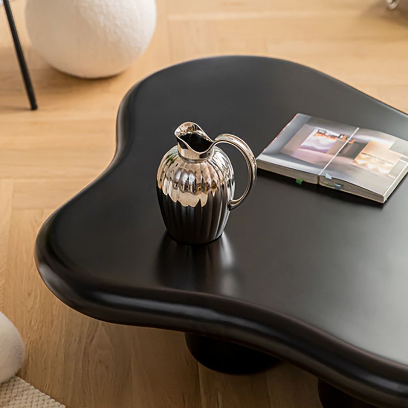 Scandinavian Wooden Coffee Cocktail Table Free form 3 Legs Coffee Table for Bedroom