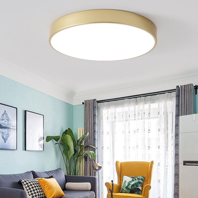 Circular Flush Mount Ceiling Lighting Fixture Modern Acrylic Flush Mount