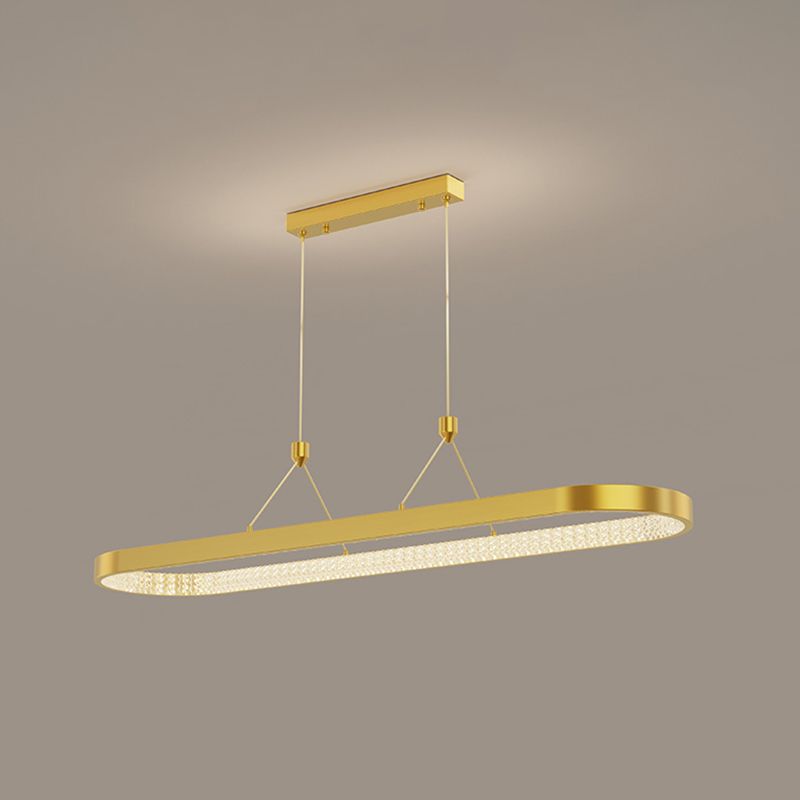 Style moderne de forme ovale ISLIDE ÉCLAIRAGE IDE METAL 1 PENDANT ISLAND