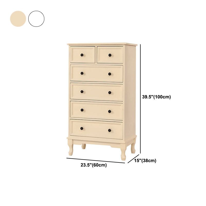 Modern Accent Cabinet with Drawers and Wooden Cabriole Legs Cabinet
