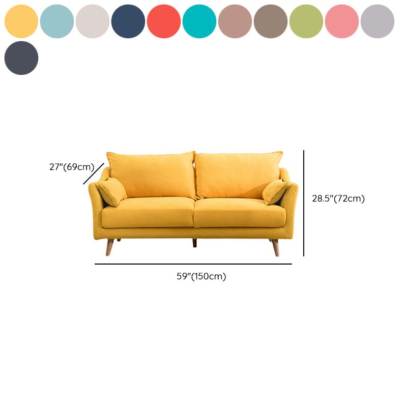 Modern Sofa with 2 Pillows Living Room Charles Of London Seating