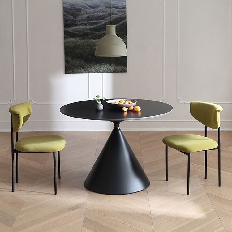 Kitchen Upholstered Armless Chair Industrial Open Back Dining Chair