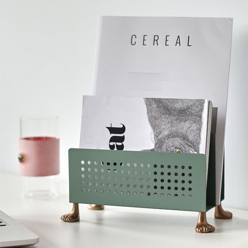 Metal Closed Back Bookshelf Contemporary Standard Bookcase with Shelves