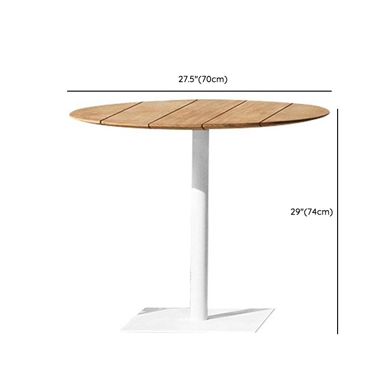 Boho Patio Dining Table Set 1/7/9 Pcs Teak Wood Dining Table with Upholstered Chair