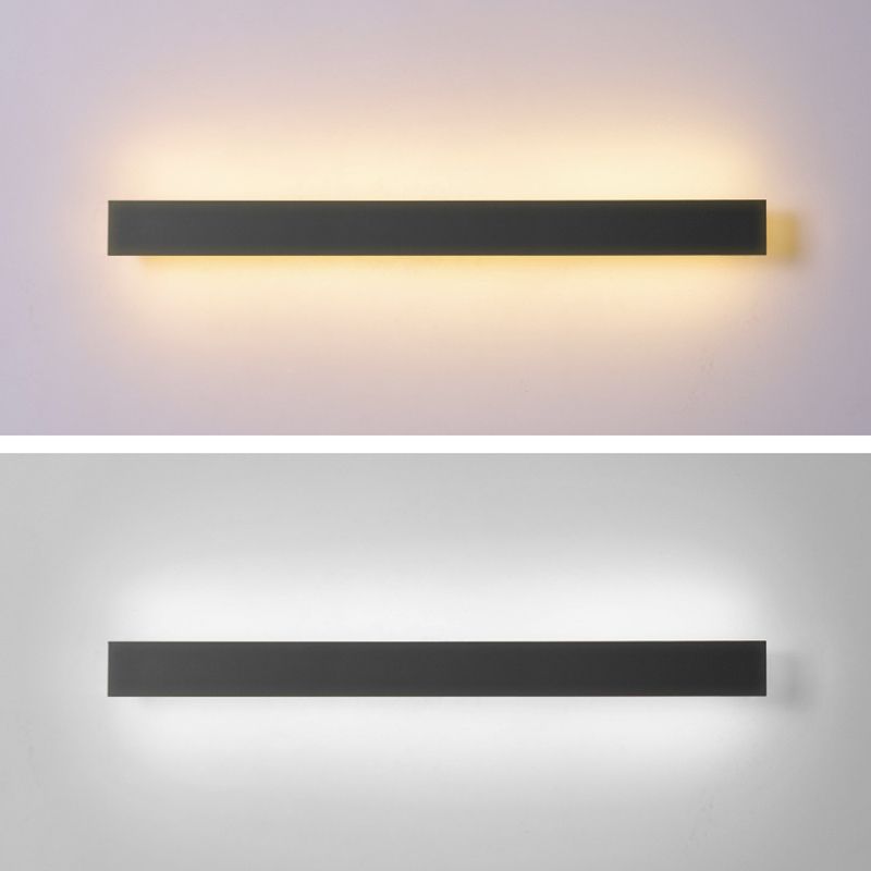 Estilo minimalista moderno Murón lineal apliques acrílico 1 apliques de luz para exteriores