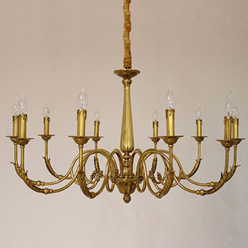 Metal Gold Suspension Lighting Contemporary Ceiling Suspension Lamp for Living Room