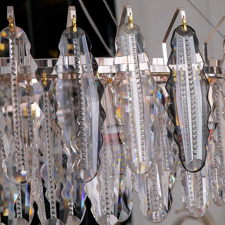 Geometrische hängende Leuchten zeitgenössischer Kristallküchen Anhänger Lichter