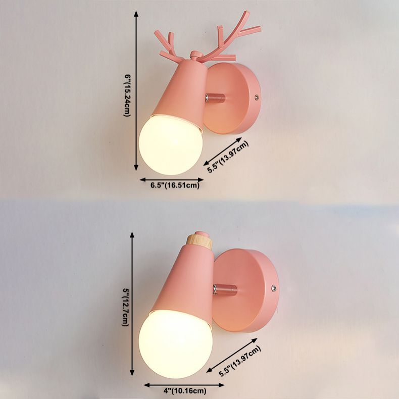 Luz de mini lámpara de bombilla simple contemporánea de la pared de la pared de la pared de macron