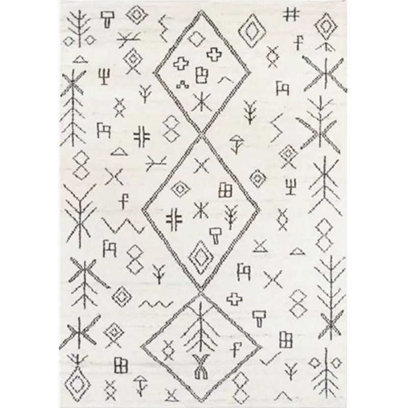 Original Tribal Patterned Rug Multicolor Americana Carpet Polyester Pet-Friendly Non-Slip Stain Resistant Rug for Home