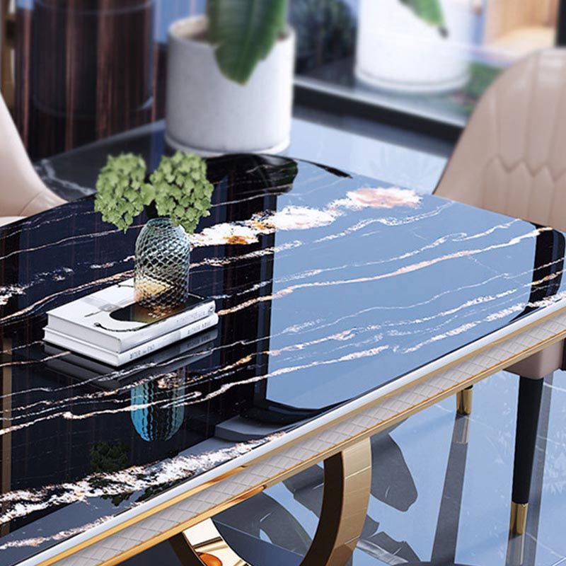 1/4/5/6 Pieces Dining Set Contemporary Rectangle Sintered Stone Dining Table Set