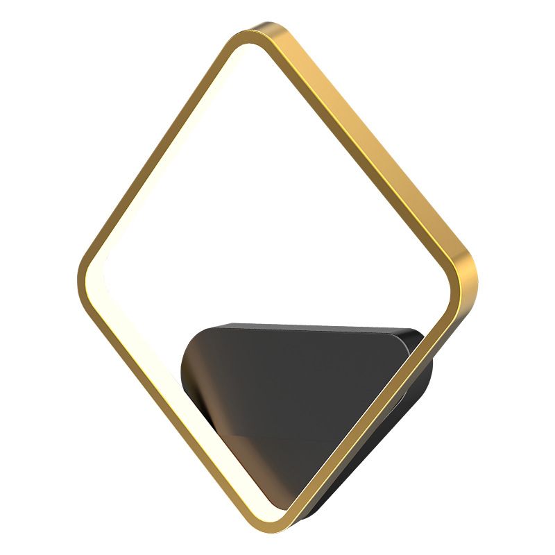 Modern Creative LED Wall Light Metal Acrylic Geometric Wall Lamp for Bedroom