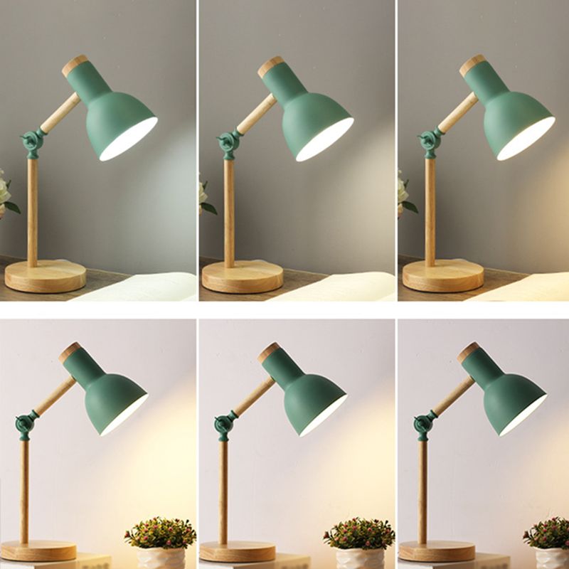 Lámpara de mesa de tono de cúpula moderna 1 luz de mesa de luz