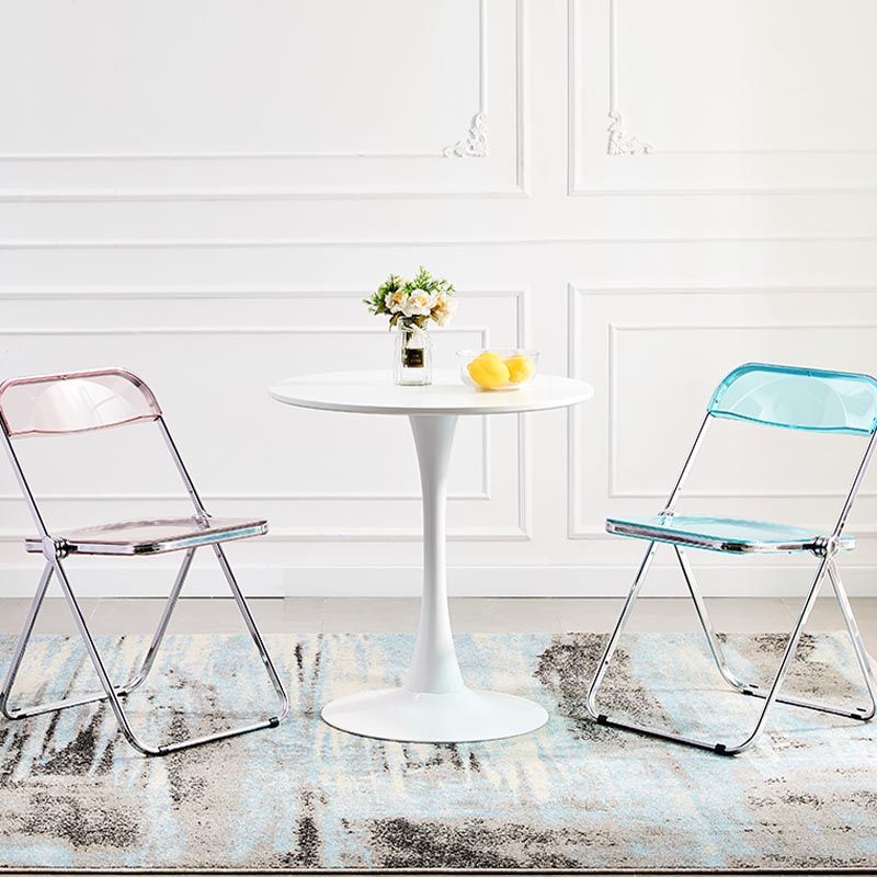 Minimalism Style Round Top Restaurant Table Metal Base Dining Table