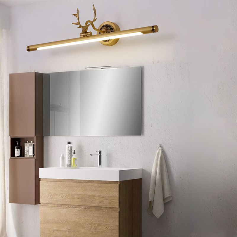 Metal Vanity Light Mid Century Modern Wall Mount Light LED Mirror Front Light