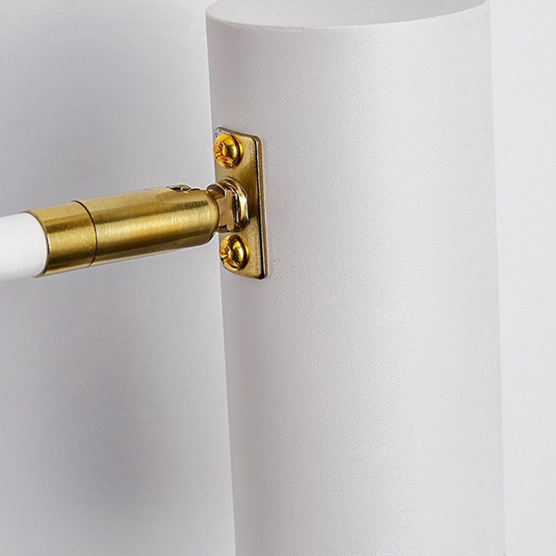 Black/White Single Modern Wall Mounted Sconce Metal Wall Light for Bedroom