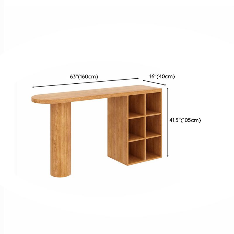 Contemporary Bar Set 1/2 Pieces Solid Wood Pub table with Upholstered Stools