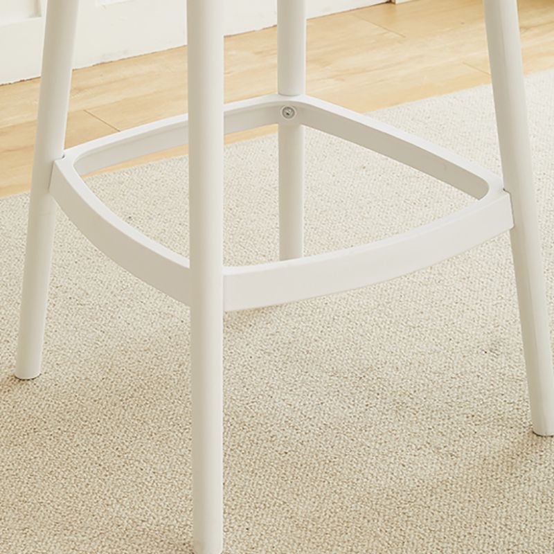 Modern Style Bar Stool Backrest Plastic Bar Stools for Dining Room