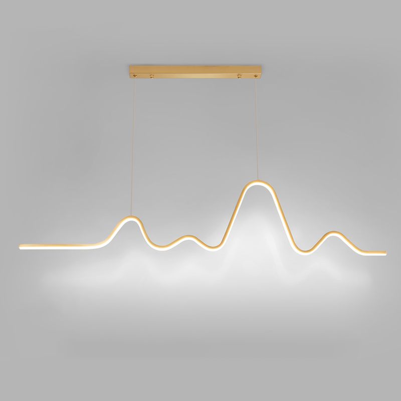 Nordic Minimalist Island Light Modern LED Pendant Lamp Fixture for Dining Room