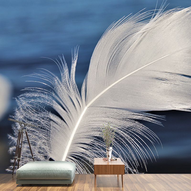 Photography Wall Mural Wallpaper Feather Sitting Room Wall Mural